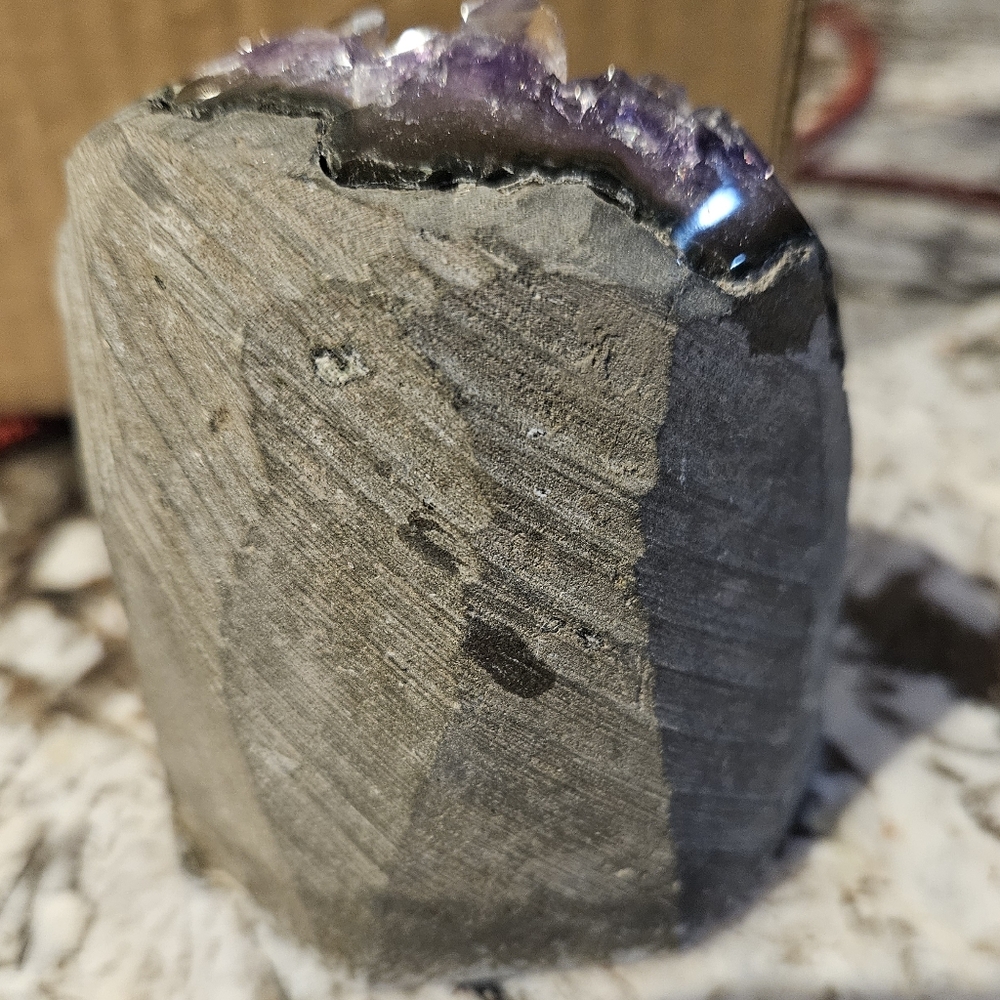 Amethyst Crystal Geode Home Accent - Picture 5 of 12